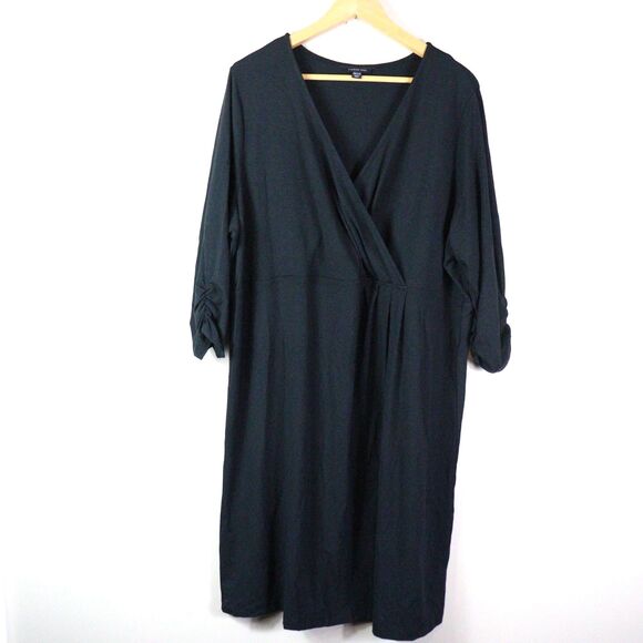 Lands End Faux Wrap Dress size 20W-22W - Picture 1 of 6